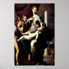 Madonna med Long Nacke Poster