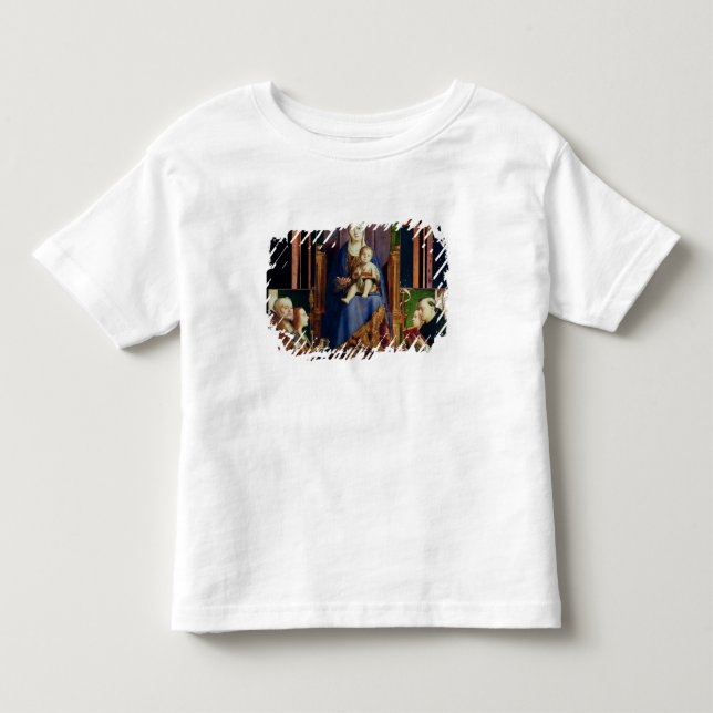 Madonna med Sanktt Nicholas av Bari T-shirt (Framsida)