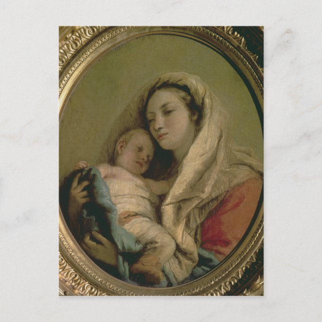 Madonna med sovande barn, 1780-talet vykort (Framsida)