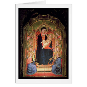 Madonna och barn, 1347 hälsningskort