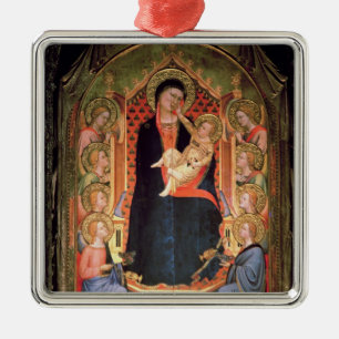 Madonna och barn, 1347 julgransprydnad metall