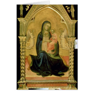 Madonna och barn, 1400 hälsningskort