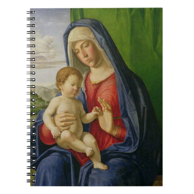 Madonna och barn, 1490s anteckningsbok med spiral (Framsidan)