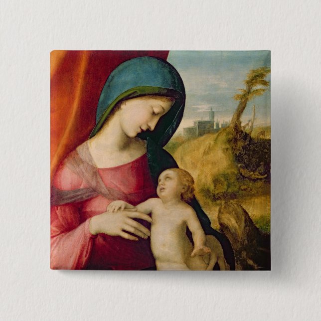 Madonna och barn, 1512-14 knapp (Framsida)
