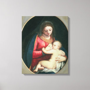 Madonna och barn, 1598 canvastryck