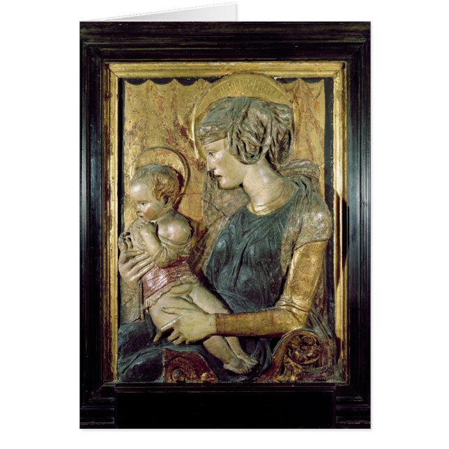 Madonna och barn 2 hälsningskort (Framsidan)
