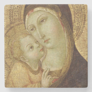 Madonna och barn 2 underlägg sten