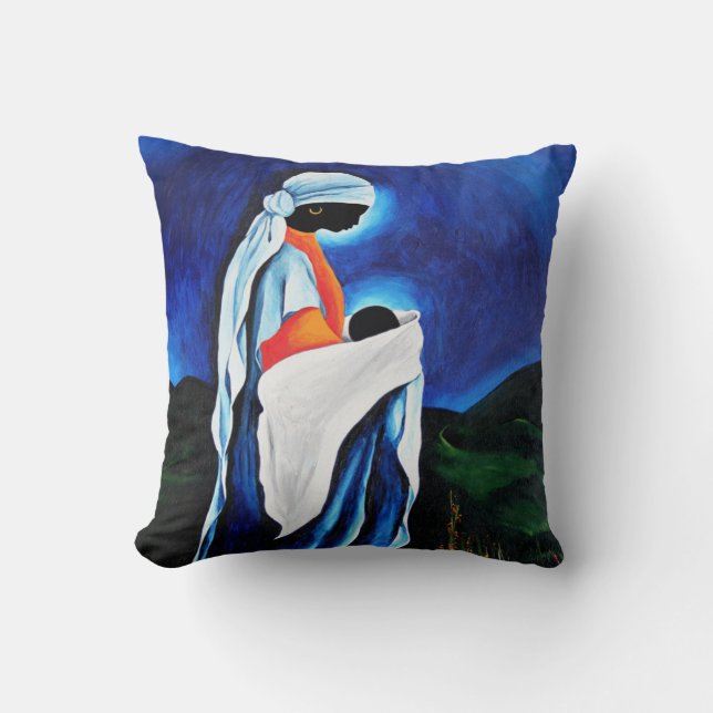 Madonna och barn - älskad Son 2008 Kudde (Framsida)