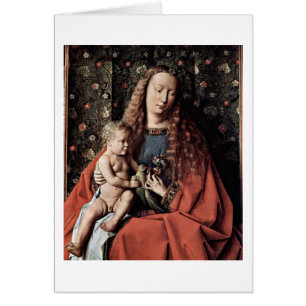Madonna och barn av Johannes De Eyck Hälsningskort