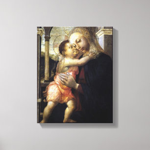 Madonna och barn - Botticelli - c1500 Canvastryck