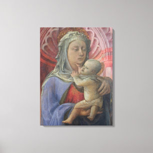 Madonna och barn, c.1430 (tempera på panel) canvastryck