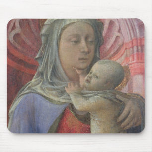Madonna och barn, c.1430 (tempera på panel) musmatta