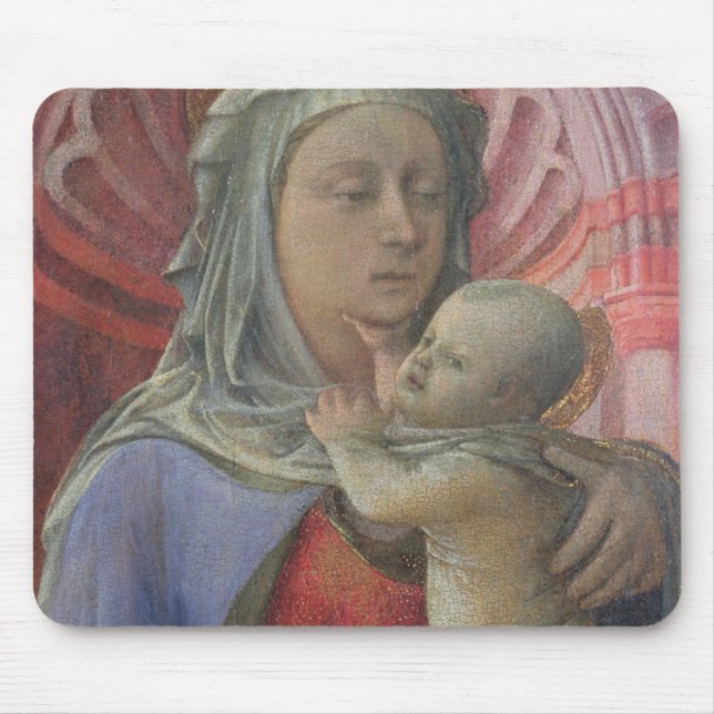 Madonna och barn, c.1430 (tempera på panel) musmatta (Framsidan)