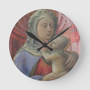 Madonna och barn, c.1430 (tempera på panel) rund klocka