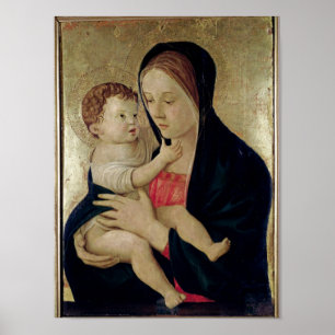 Madonna och barn, c.1475 poster