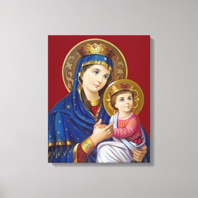 Madonna och barn canvastryck (Framsida)