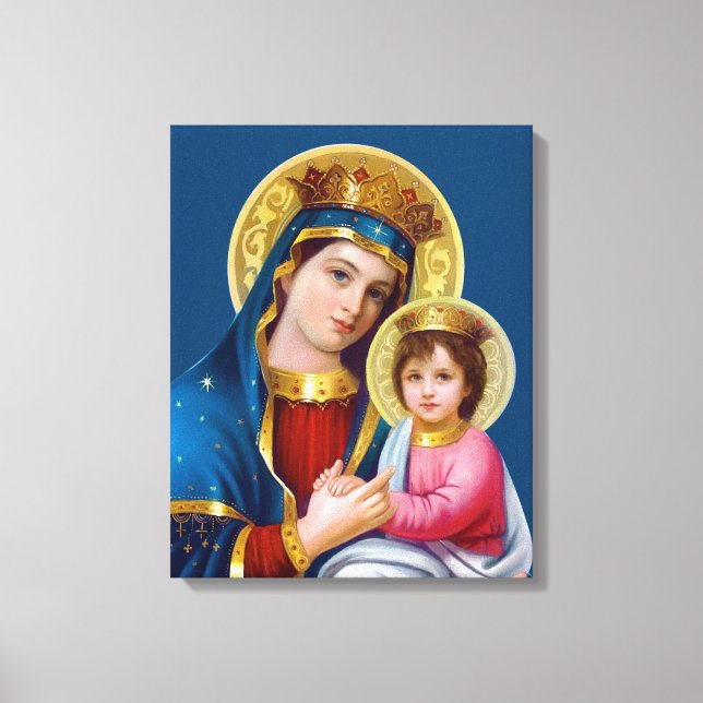 Madonna och barn canvastryck (Framsida)