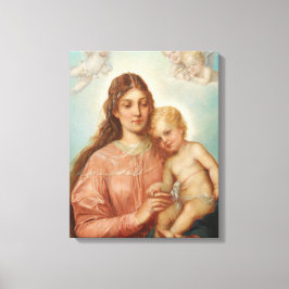 Madonna och barn canvastryck