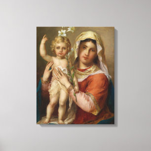 Madonna och barn canvastryck