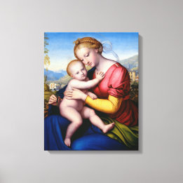 Madonna och barn canvastryck