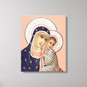 Madonna och barn canvastryck