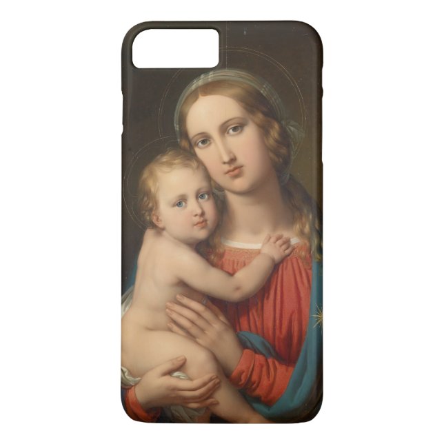 Madonna och barn Case-Mate iPhone skal (Baksida)