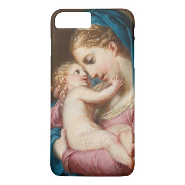 Madonna och barn Case-Mate iPhone skal (Baksida)