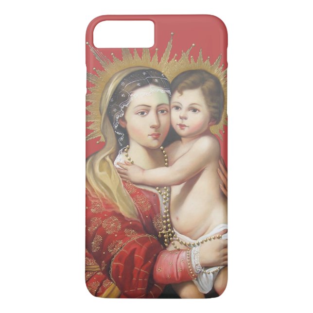 Madonna och barn Case-Mate iPhone skal (Baksida)