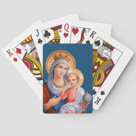 Madonna och barn casinokort