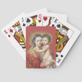 Madonna och barn casinokort