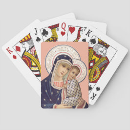 Madonna och barn casinokort