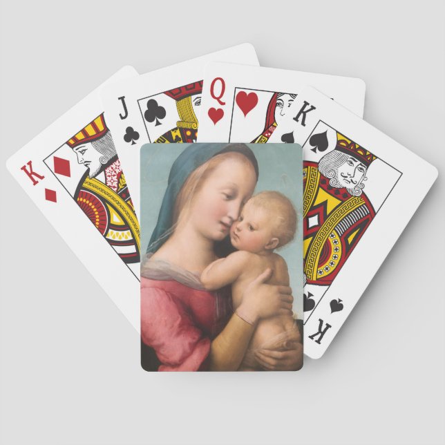 Madonna och barn casinokort (Baksidan)