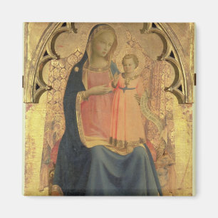Madonna och barn, centralpanel av en triptych magnet