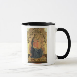 Madonna och barn, centralpanel av en triptych mugg