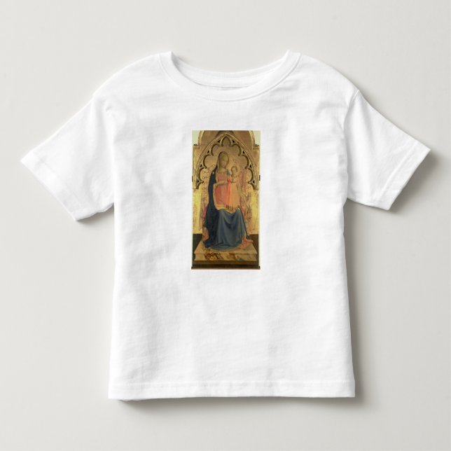 Madonna och barn, centralpanel av en triptych tee (Framsida)