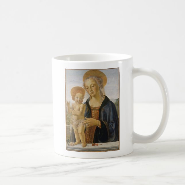 Madonna och barn, circa 1470 kaffemugg (Höger)