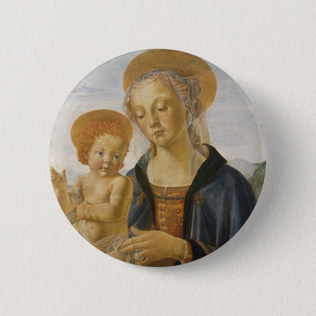 Madonna och barn, circa 1470 knapp (Framsida)