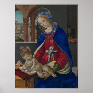 Madonna och barn, circa 1483-4 poster