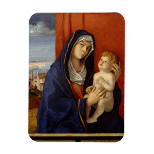 Madonna och barn, circa 1485 magnet