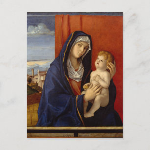 Madonna och barn, cirka 1485 vykort