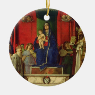 Madonna och barn (den Barbarigo altarpiecen) 1488 Julgransprydnad Keramik