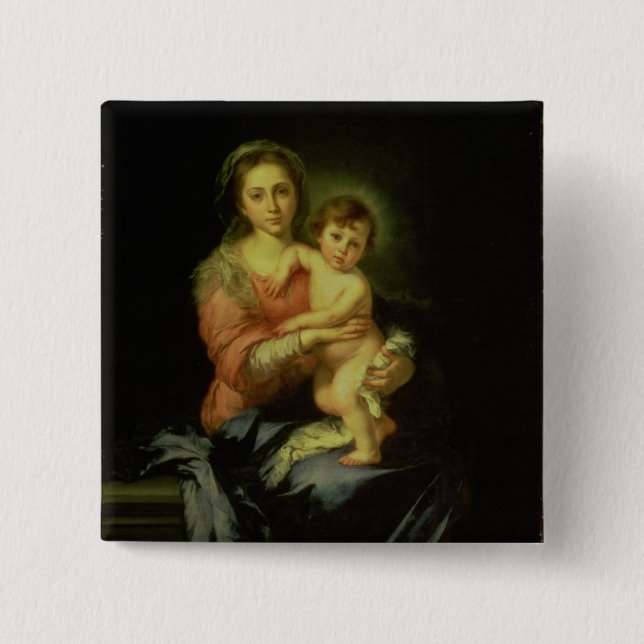 Madonna och barn, efter 1638 knapp (Framsida)
