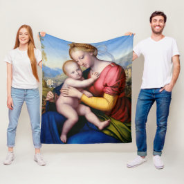Madonna och barn fleecefilt