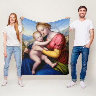 Madonna och barn fleecefilt