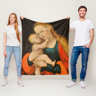 Madonna och barn fleecefilt
