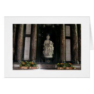 Madonna och barn hälsningskort