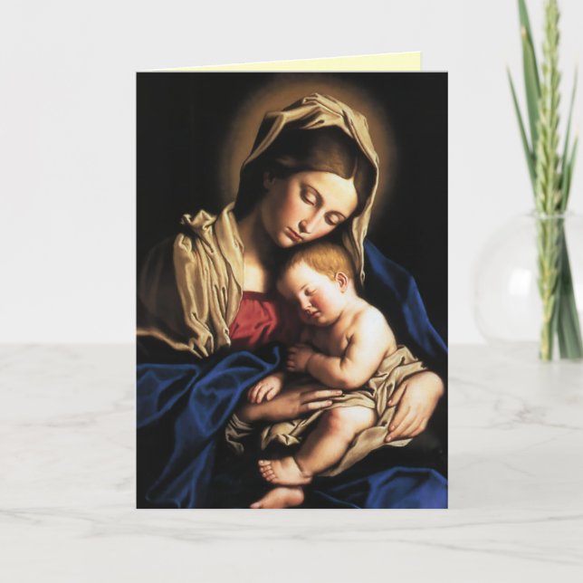 Madonna och barn helgkort (Framsida)