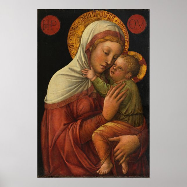 Madonna och barn, Jacopo Bellini (1450s) Poster (Framsidan)