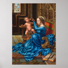 Madonna och barn - Jan Gossaert Fint konsttryck Poster