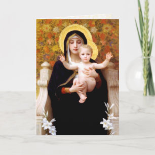 Madonna och Barn Jul Helgkort